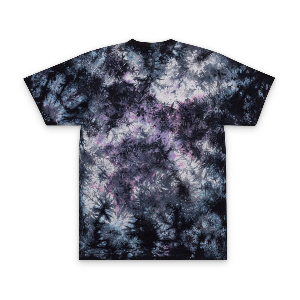Tie-Dye Spiral Tee — Embroidered "Vibes & Love" Oversized T-Shirt