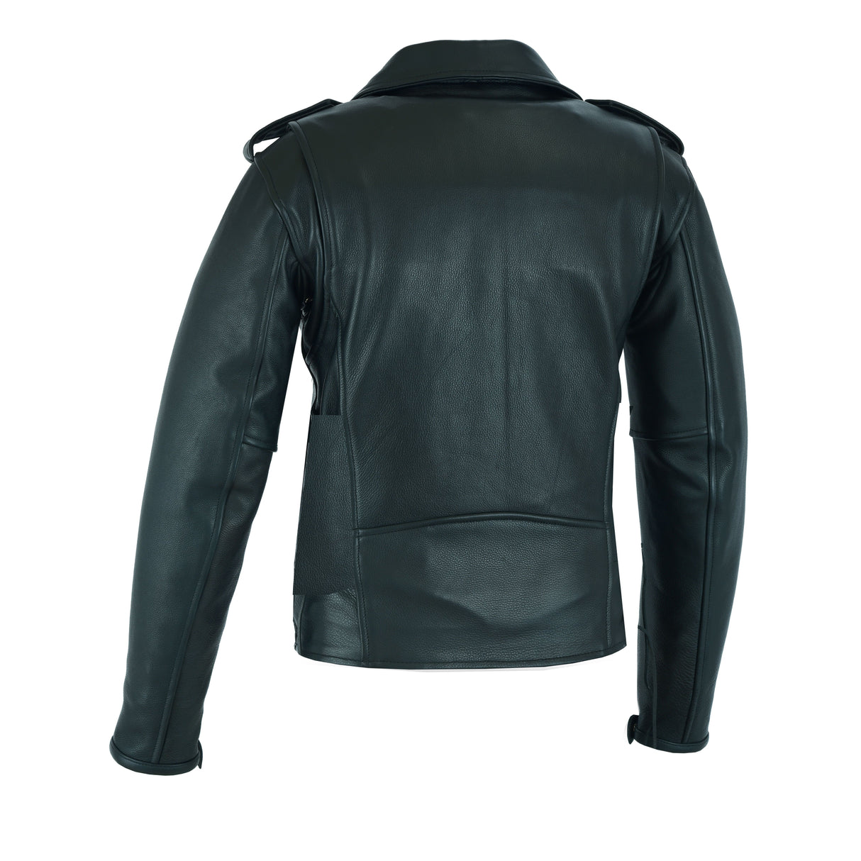 Classic MC Leather Jacket with Plain sides