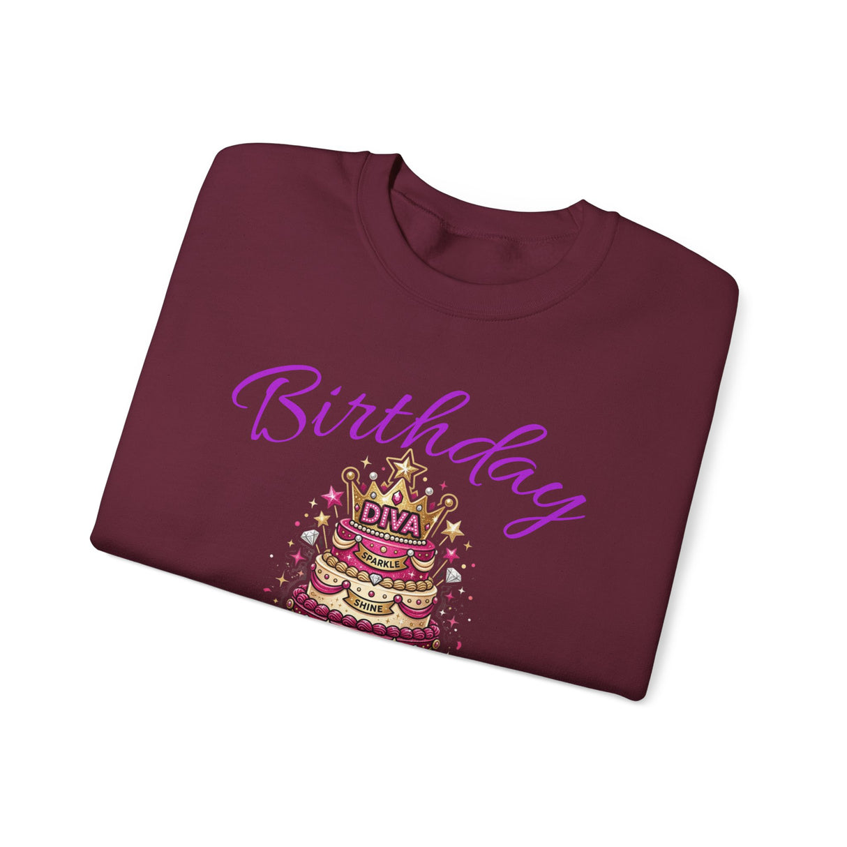 Birthday Cake Diva Sweatshirt Printify