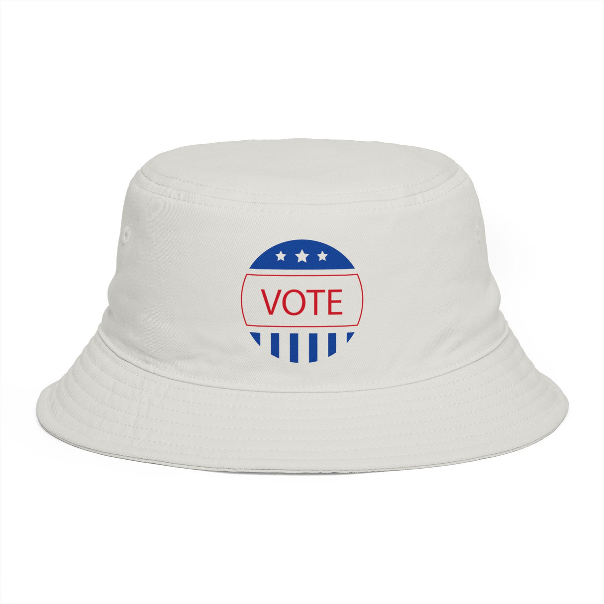 Vote Bucket Hat — Patriotic Red, White & Blue Election Sun Hat