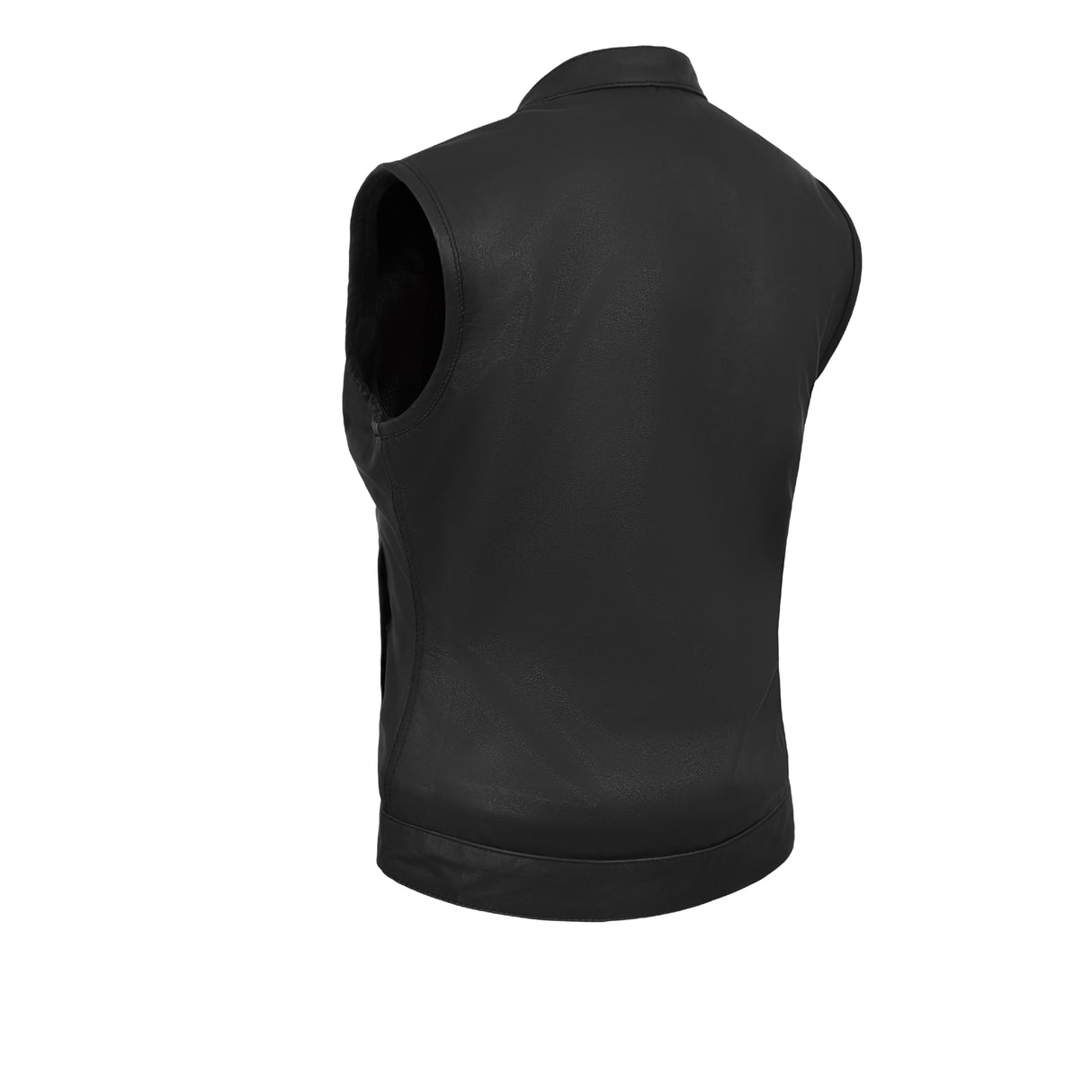 WCWV61541LAMB Women Black Vest made of Lamb Leather