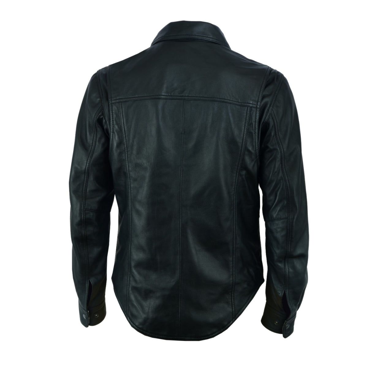 Western Lightweight Motorcycle Soft Leather Shirt