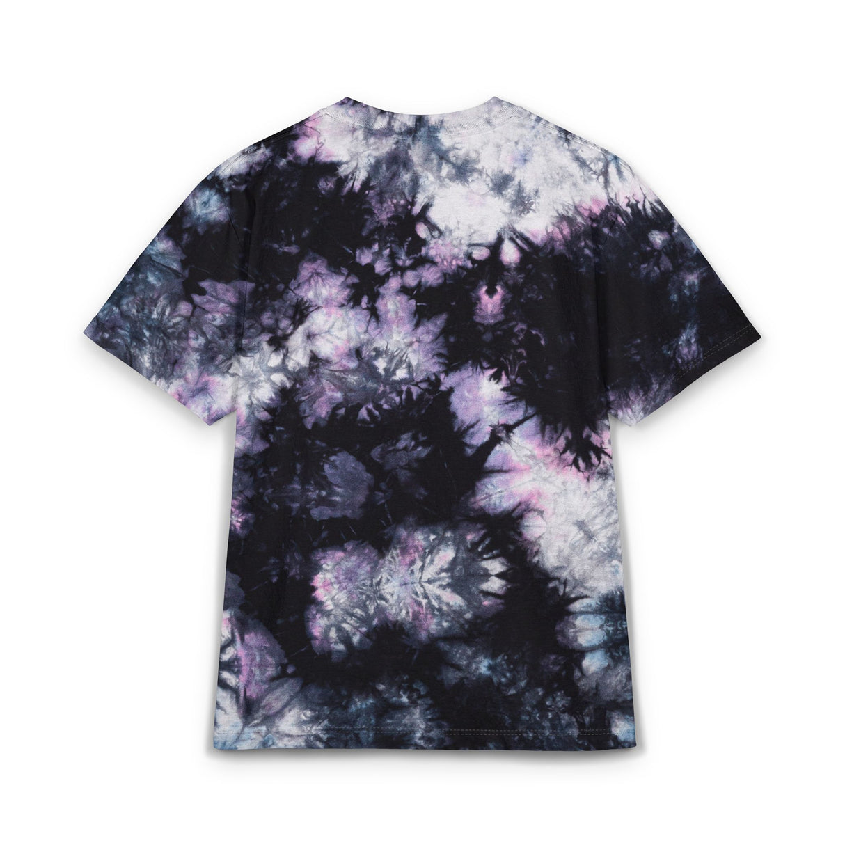 Tie-Dye Spiral Tee — Embroidered "Vibes & Love" Oversized T-Shirt