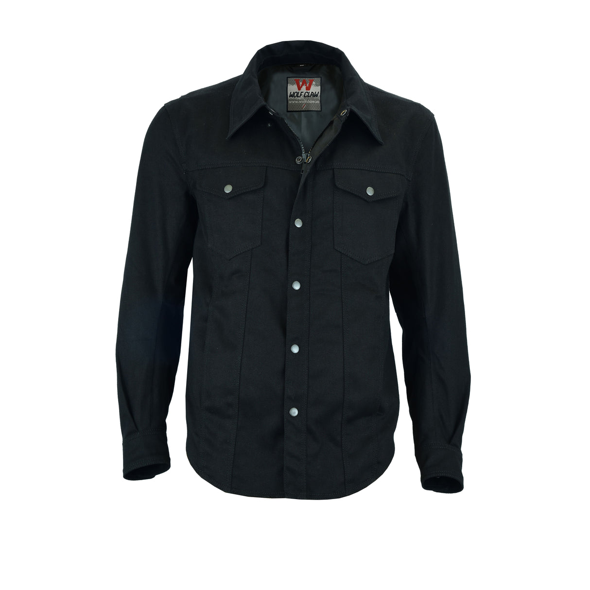 Biker Denim Club Style Anarchy Twill Shirt Conceal Carry Gun pocket