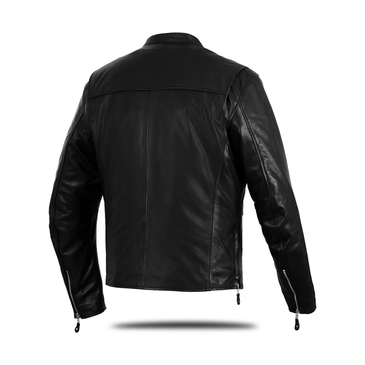 Men's Motorcycle Cafe Style Leather Jacket