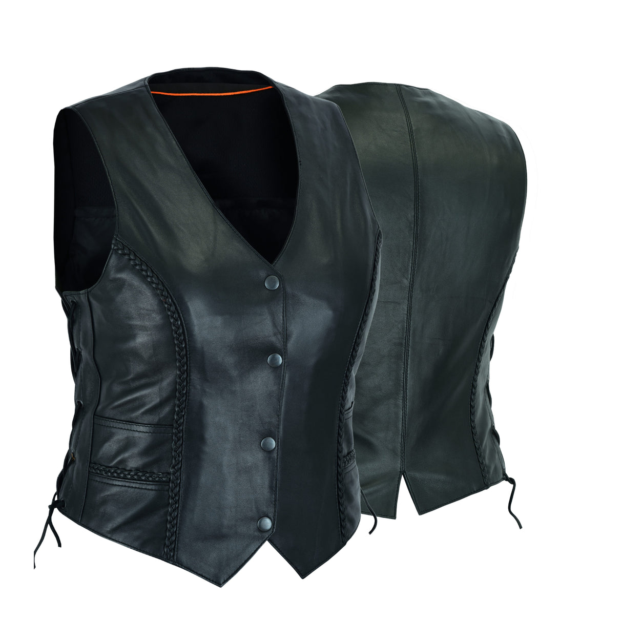 Women Braid and lace up side Vest The Classic