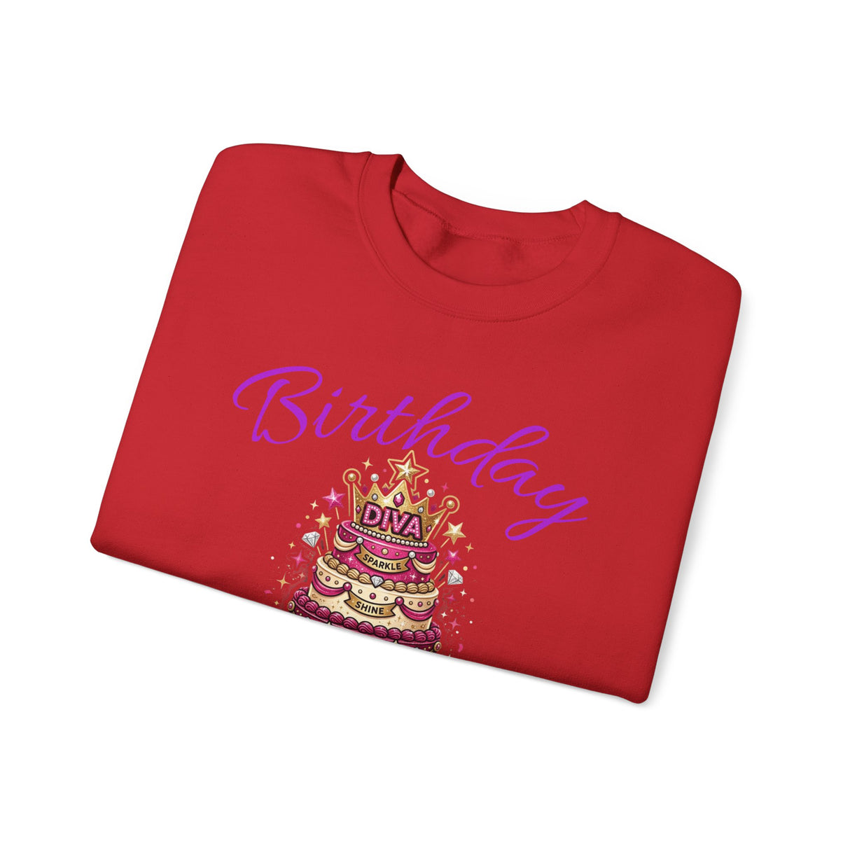 Birthday Cake Diva Sweatshirt Printify