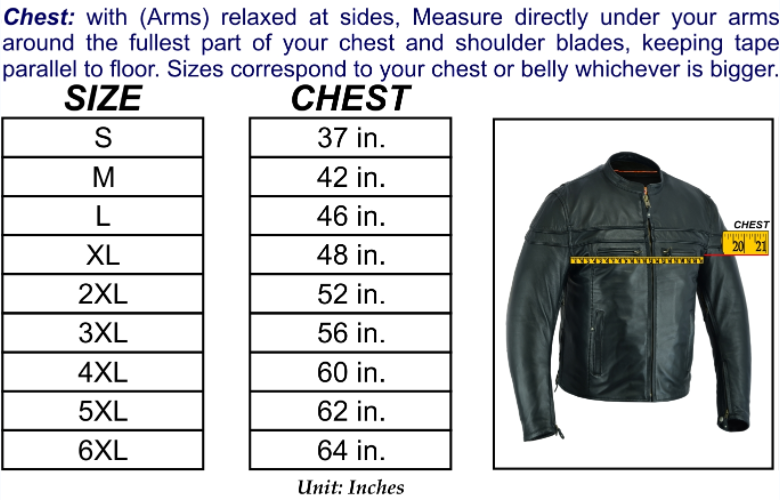 Men Tuscan Motorcycle Leather Jacket