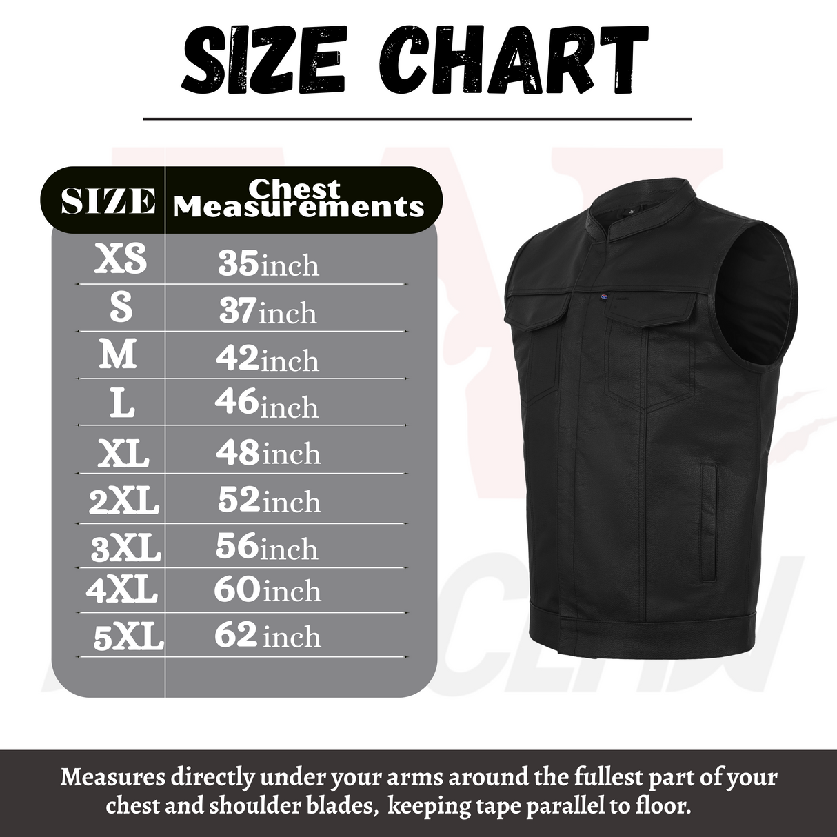 Men's Black Motorcycle SOA Club Outlaws leather Vest