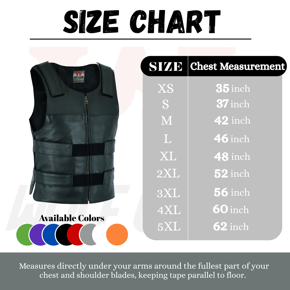 Men’s Black Bulletproof Buffalo Milled Leather motorcycle Club Tactical Biker Vest