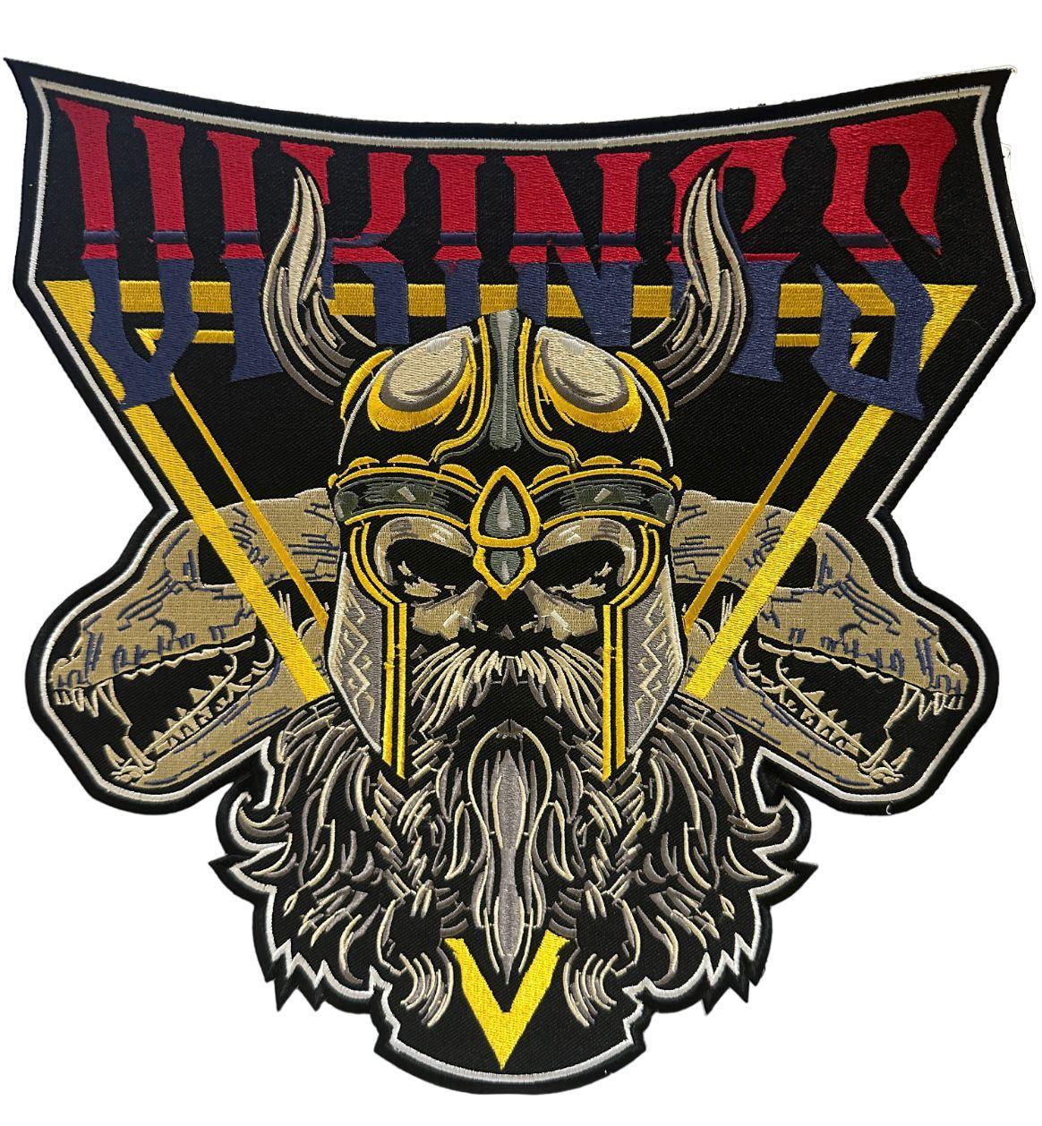 WCEP29 VIKING DESIGN MOTORCYCLE PATCH EMBROIDERY IRON ON PATCH