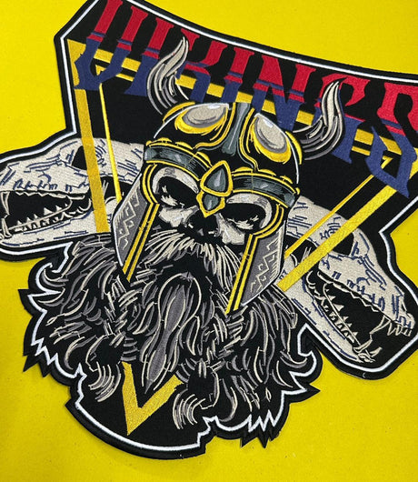 WCEP29 VIKING DESIGN MOTORCYCLE PATCH EMBROIDERY IRON ON PATCH