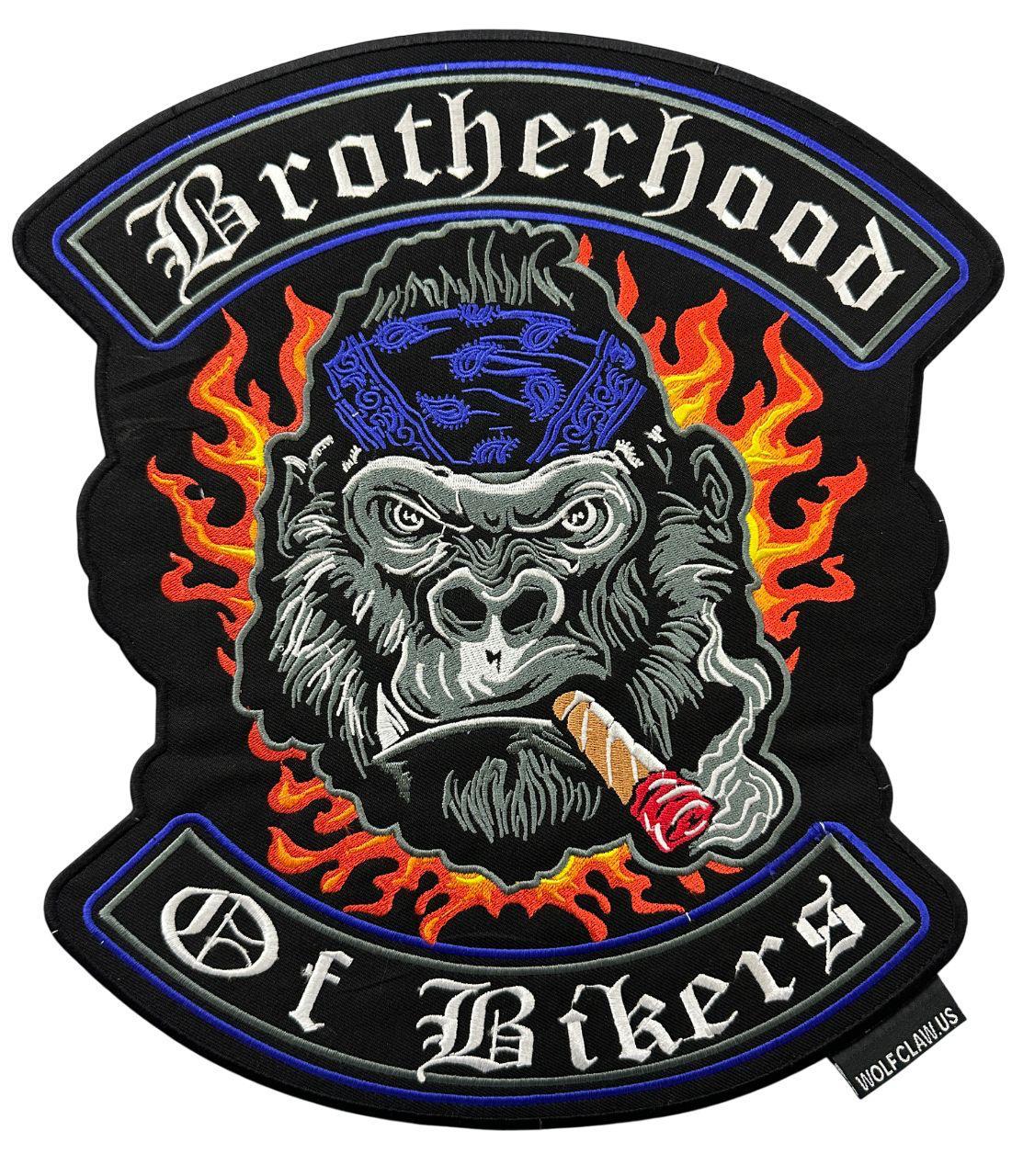WCEP58 BROTHER HOOD OF BIKER PURPLE DESIGN DESIGN MOTORCYCLE PATCH EMBROIDERY IRON ON PATCH