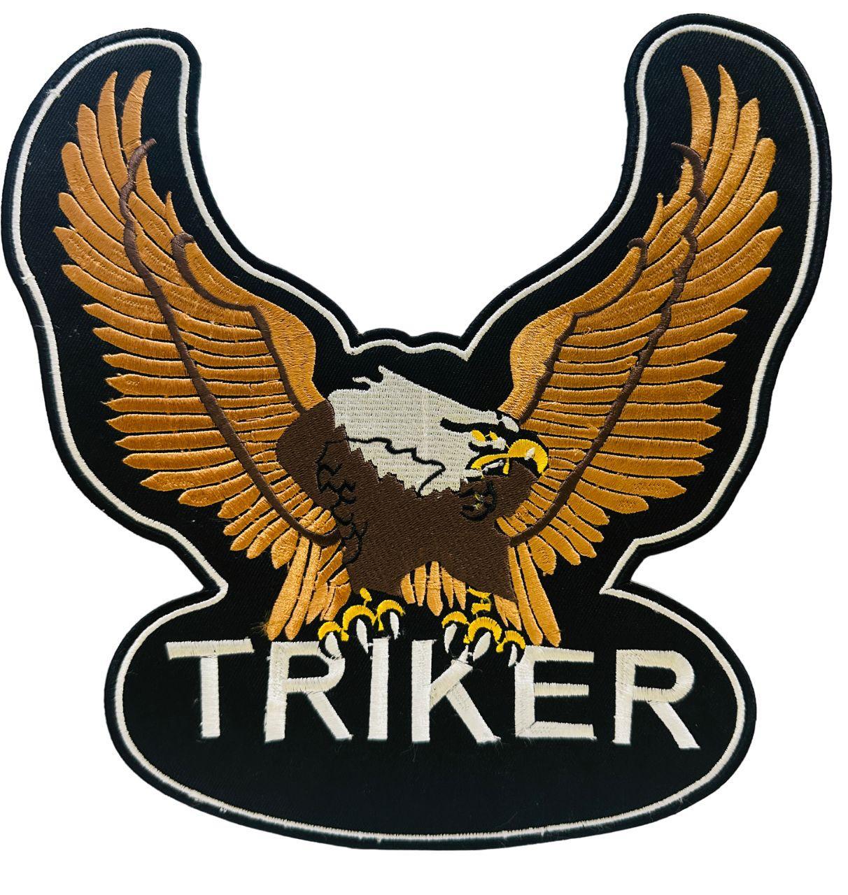 WCEP88 TRIKER EAGLE DESIGN MOTORCYCLE PATCH EMBROIDERY IRON ON PATCH