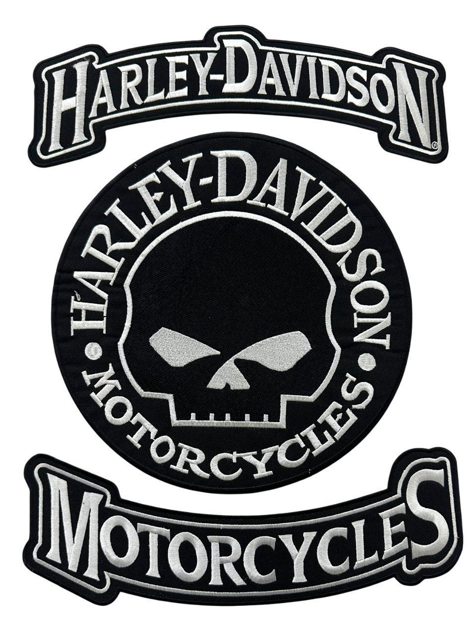 WCEP180 HARLEY MOTORCYCLE EMBROIDERY PATCH, HARLEY SKULL PATCH, HARLEY ROCKER PATCH, HARLEY SEW ON, IRON ON PATCH, BIKER PATCH, RIDER PAT)
