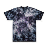 Tie-Dye Spiral Tee — Embroidered "Vibes & Love" Oversized T-Shirt