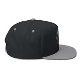 Motor Girl Embroidered Flat Bill Cap — Women's Biker Snapback Hat