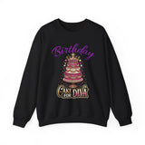 Birthday Cake Diva Sweatshirt Printify