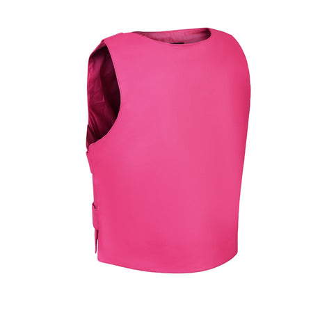 WCWV54941HOT PINK Women hot pink bullet proof style leather Vest women biker club