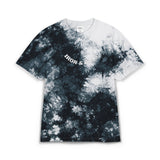 Tie-Dye Spiral Tee — Embroidered "Vibes & Love" Oversized T-Shirt