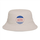 Vote Bucket Hat — Patriotic Red, White & Blue Election Sun Hat