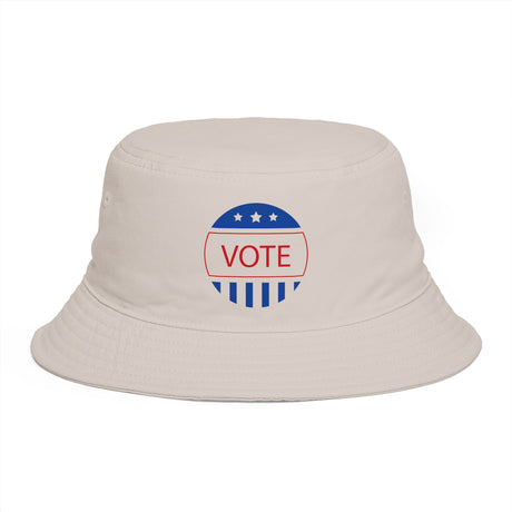 Vote Bucket Hat — Patriotic Red, White & Blue Election Sun Hat - Hats - Product View 13