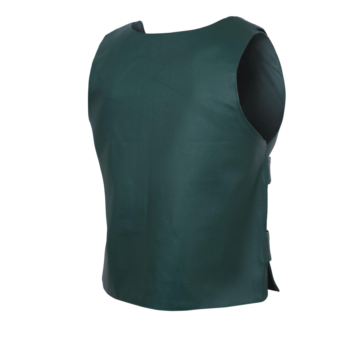 WCWV54941Hunter Green Emerald Green Women Bullet Proof style Leather Motorcycle Vest for SOA bikers Club