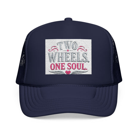 Trucker Hat – Two Wheels One Soul Motorcycle Foam Cap