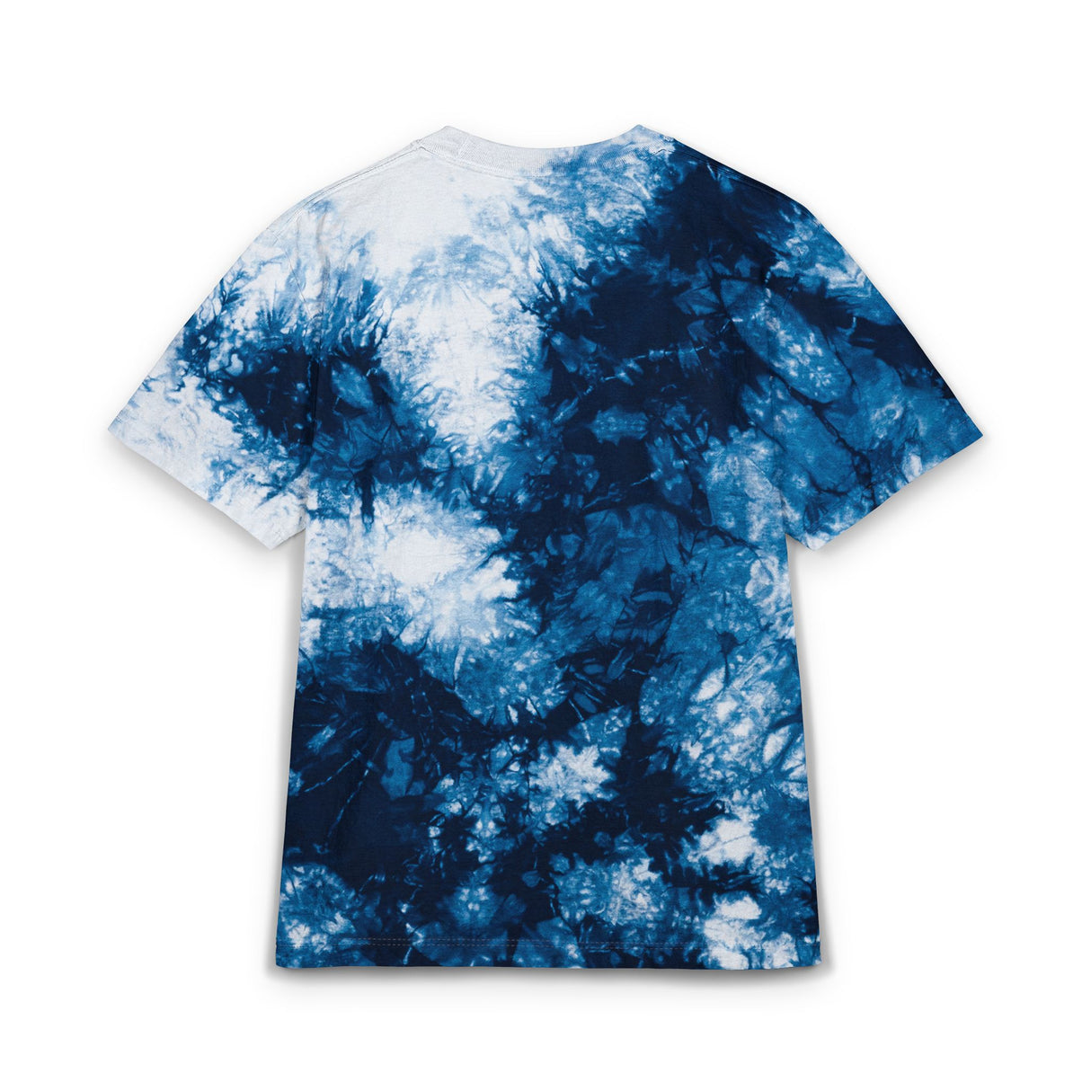 Tie-Dye Spiral Tee — Embroidered "Vibes & Love" Oversized T-Shirt