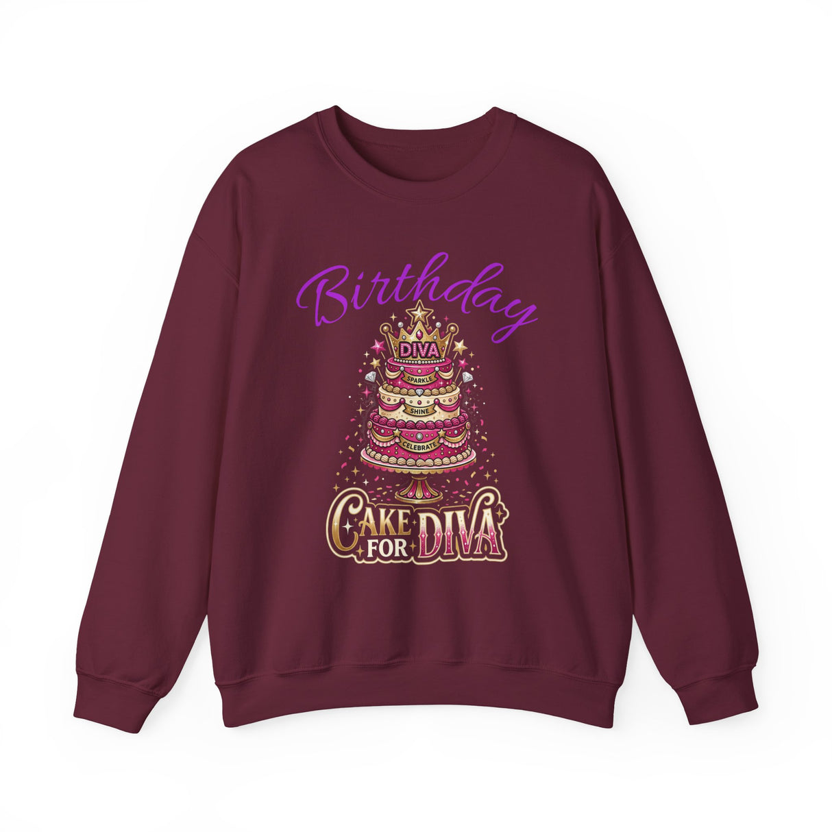 Birthday Cake Diva Sweatshirt Printify