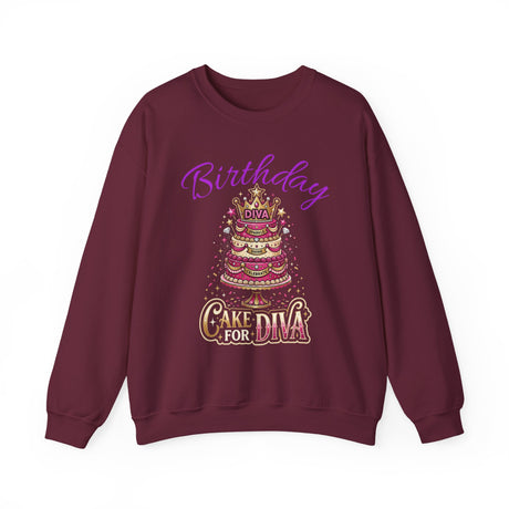 Birthday Cake Diva Sweatshirt Printify