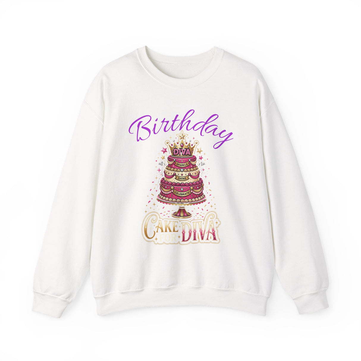 Birthday Cake Diva Sweatshirt Printify