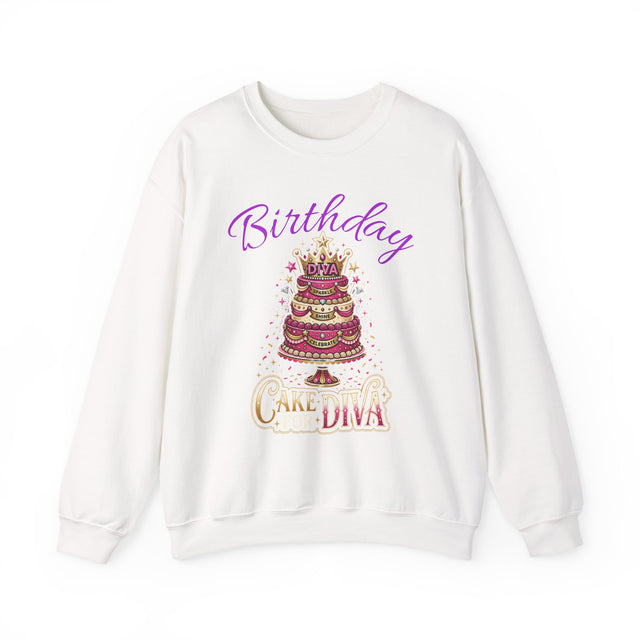 Birthday Cake Diva Sweatshirt Printify