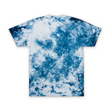 Tie-Dye Spiral Tee — Embroidered "Vibes & Love" Oversized T-Shirt