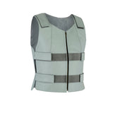WCWV54941Gray Bulletproof Leather Vest motorcycle