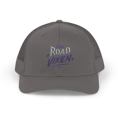Road Vixen Trucker Cap — Retro Crown Snapback Mesh Hat