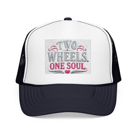 Trucker Hat – Two Wheels One Soul Motorcycle Foam Cap