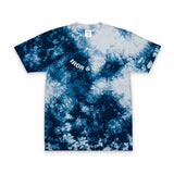Tie-Dye Spiral Tee — Embroidered "Vibes & Love" Oversized T-Shirt