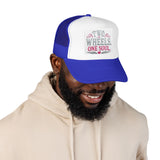 Trucker Hat – Two Wheels One Soul Motorcycle Foam Cap Printify