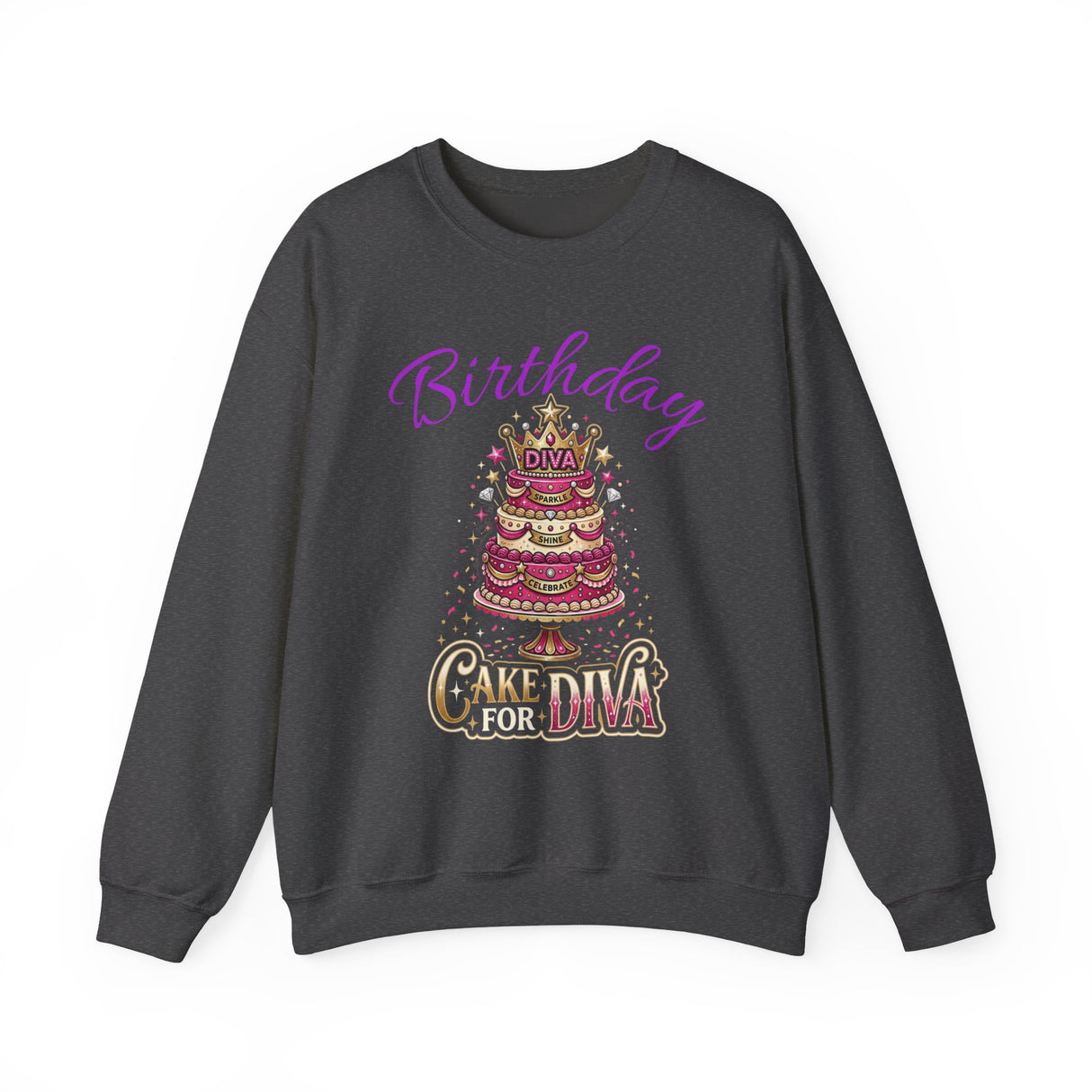 Birthday Cake Diva Sweatshirt Printify