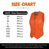 Ladies Women Biker Concealed Carry Soft Leather Vest