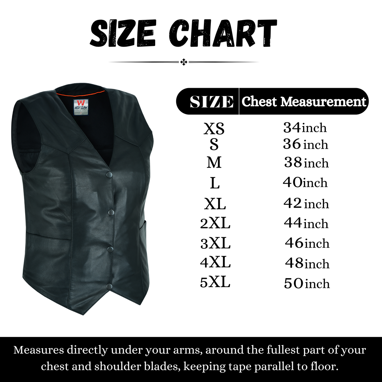 Women's black soft biker motorcycle concealed carry Leather Vest