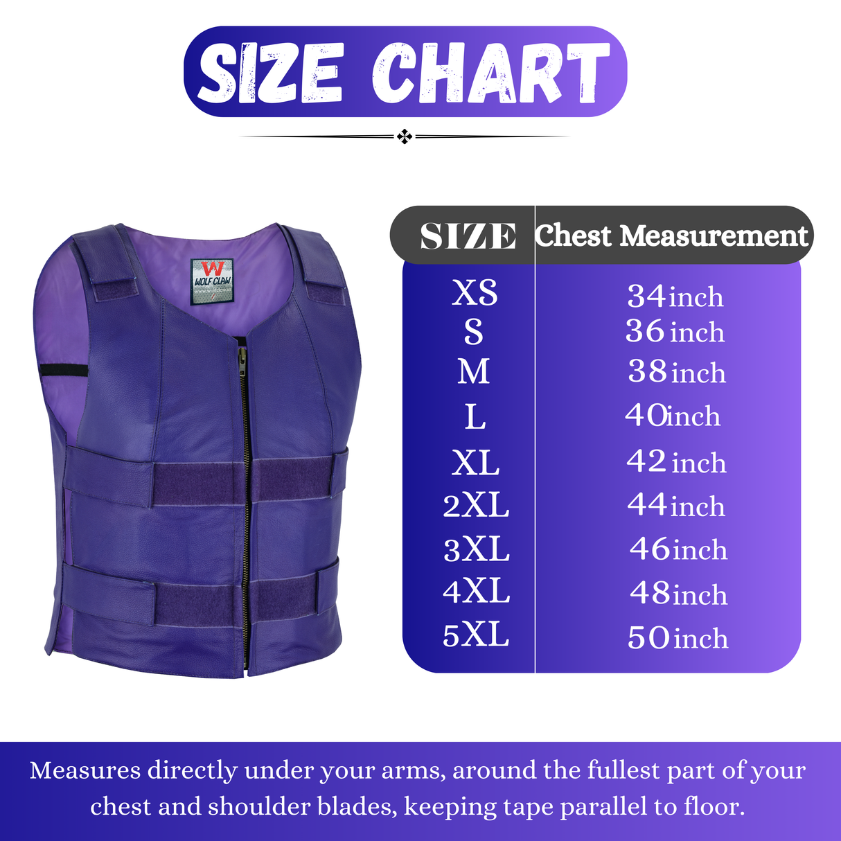 Passionate Purple Women Bullet Proof style Leather Motorcycle Vest-bikers Club