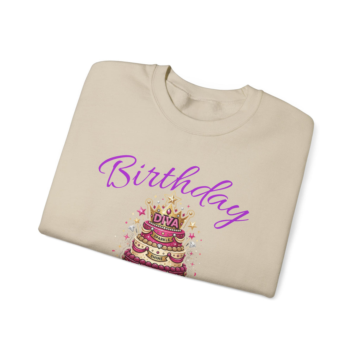 Birthday Cake Diva Sweatshirt Printify