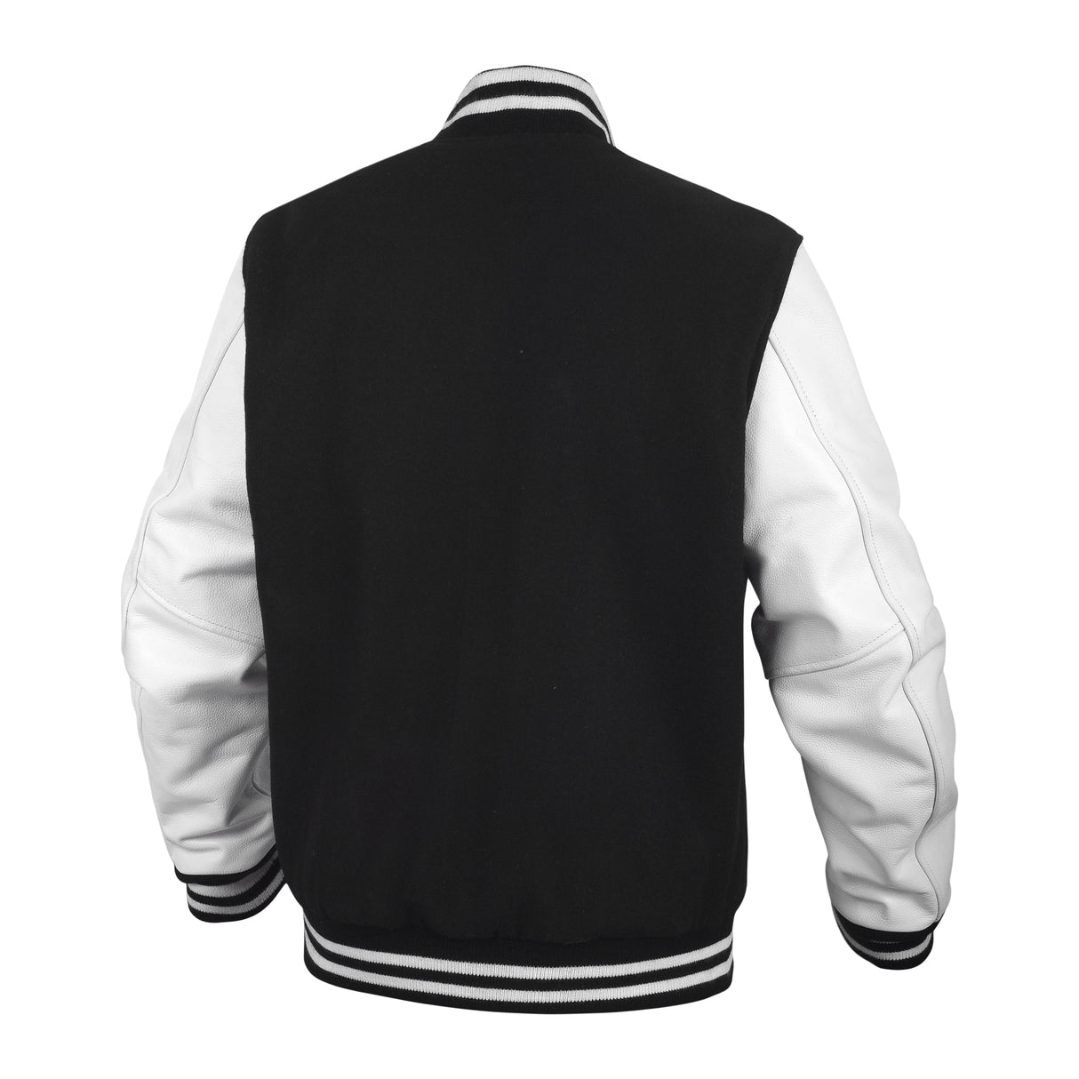 Leather Varsity Jacket Letterman Jacket Baseball Jacket Banded Collar