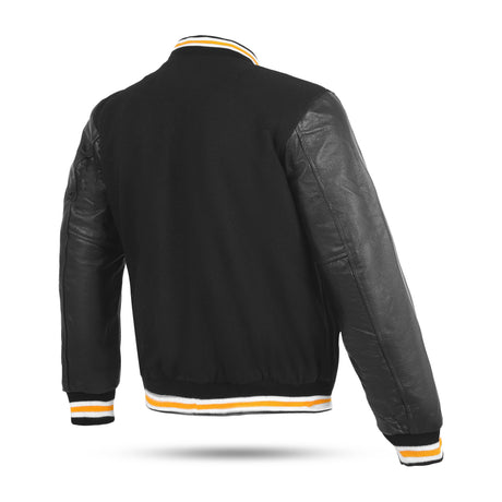 Varsity Jacket Letterman Style Baseball Banded Collar