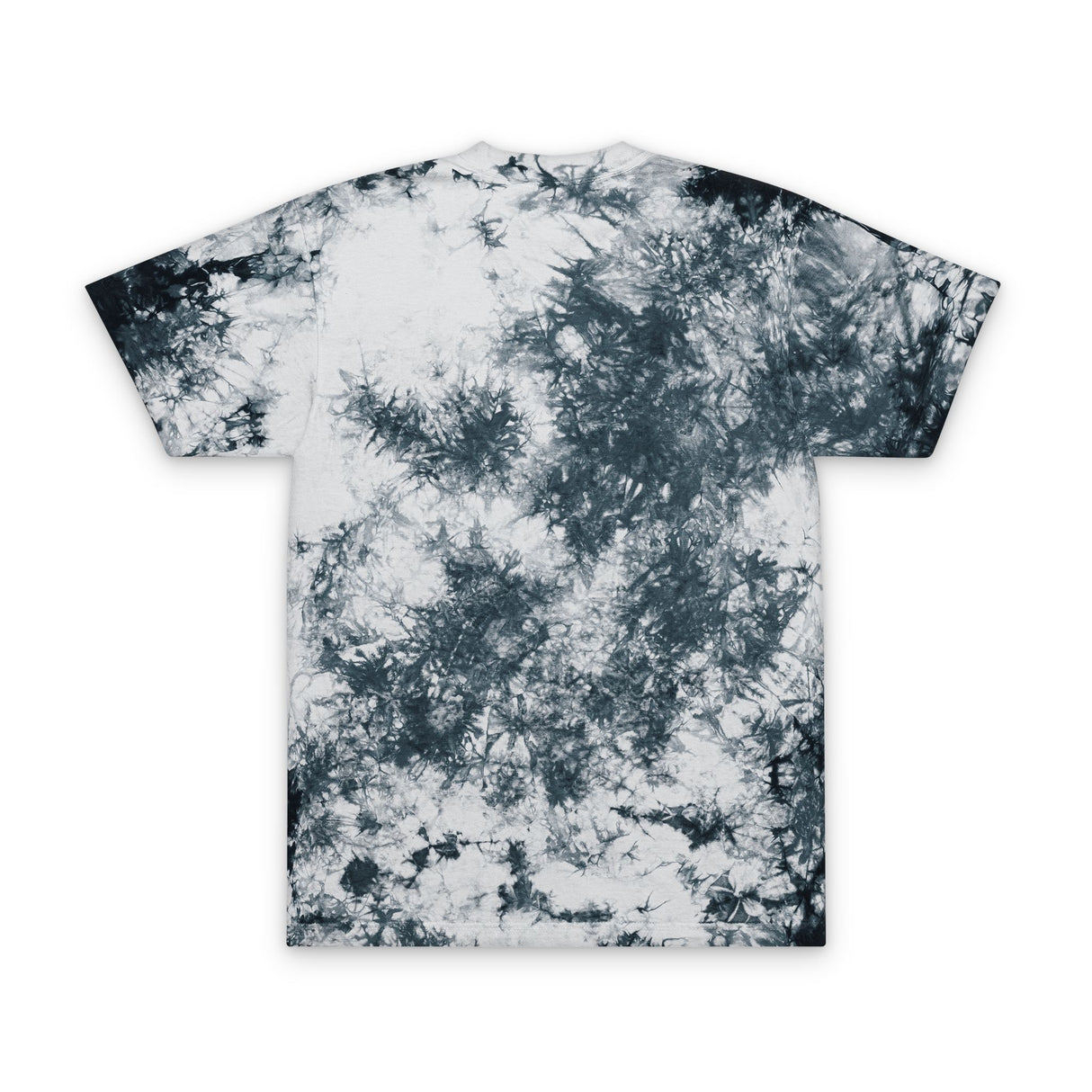 Tie-Dye Spiral Tee — Embroidered "Vibes & Love" Oversized T-Shirt
