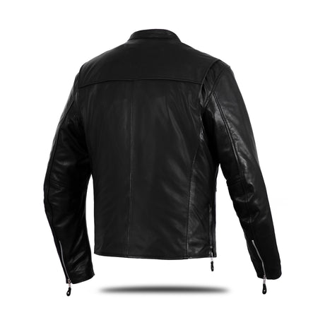 Men's Motorcycle Cafe Style Leather Jacket