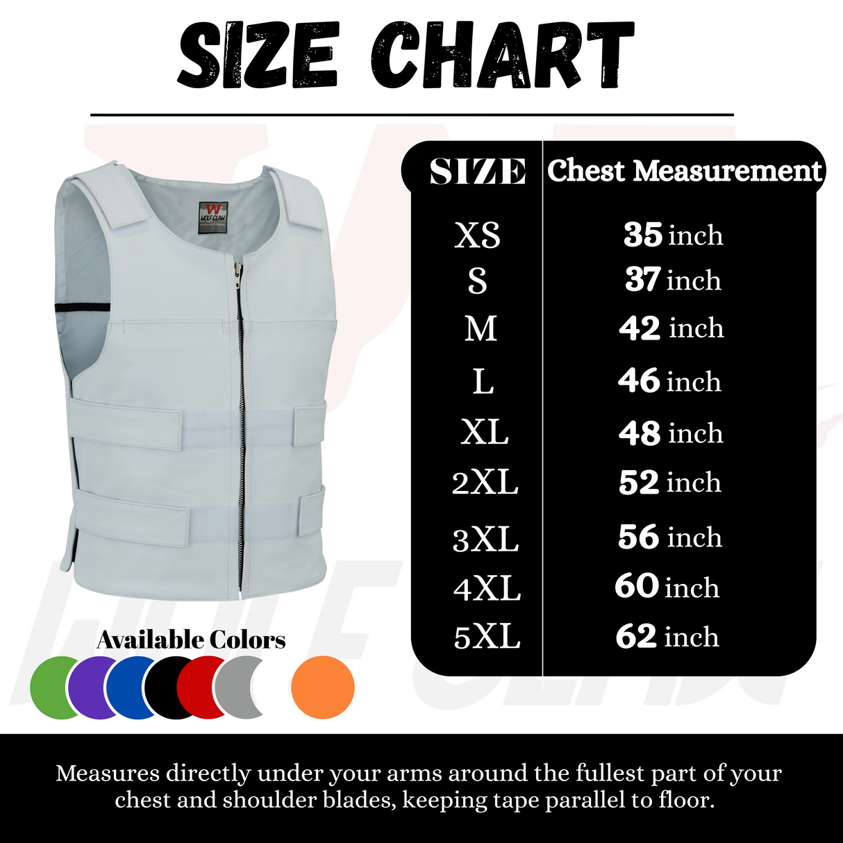 Men White Bullet Proof Style Leather Vest For Bikers Club.