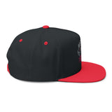 Motor Girl Embroidered Flat Bill Cap — Women's Biker Snapback Hat